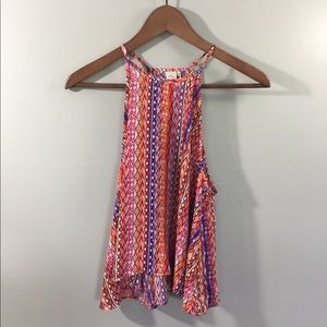 Paper Crane Mixed Print Top